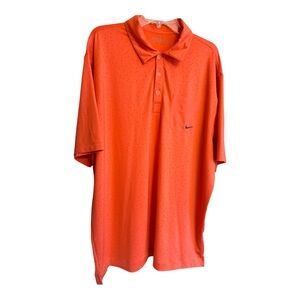 Nike Polo Golf Men’s Coral/Pale Orange Classic Style Shirt SZ XL
